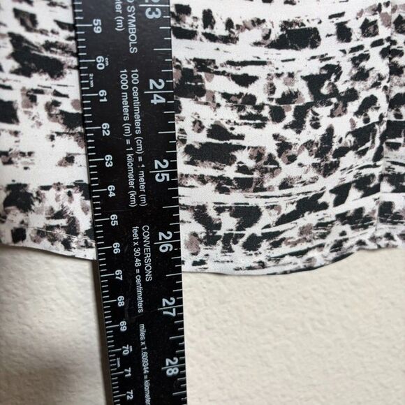 MM Lafleur Blouse Women's XS Printed Lined Short Sleeve Career Shirt Top - Picture 6 of 10